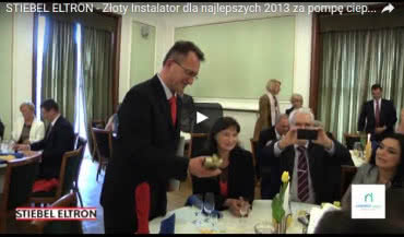 STIEBEL ELTRON - Złoty Instalator dla najlepszych 2013 za pompę ciepła WPC
